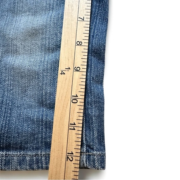 VTG Old Navy Girls Sz 6 Blue Denim Jeans Embroidered Patches Straight leg - Picture 3 of 13